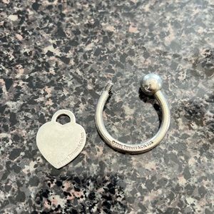 Tiffany & Co heart key ring